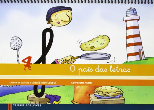 Caderno de escritura pauta montessori 4: o país das letras