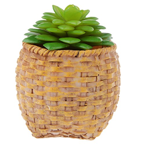 Künstliche Saftiges Reale Echeveria Blume Gräser Gras Laub Dekor Grün – 07 - 6