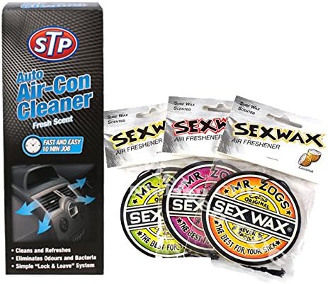 STP Auto Air-Con Cleaner 150ML + Sex Wax Strawberry Air freshener
