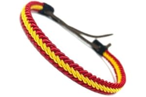 AKIEE Pulsera españa hombre bandera trenzada ajustable
