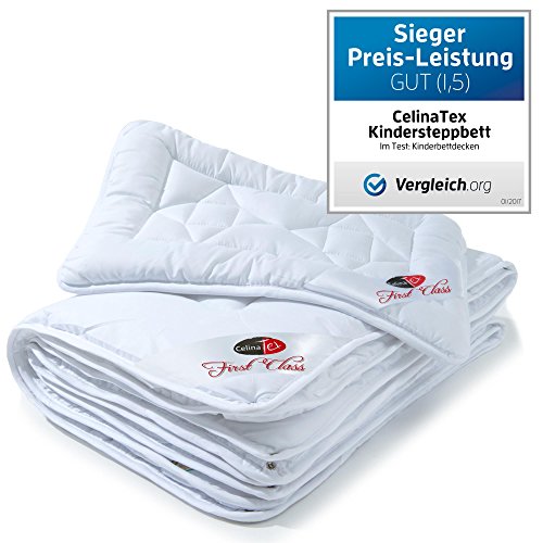 CelinaTex 0002430 | First Class 4-Jahreszeiten Kinder Bettdecke | weitere Decke wählbar | Mikrofaser Baby-Steppdecke 100 x 135 cm im Set mit 1x Kopfkissen 40 x 60 cm - 2