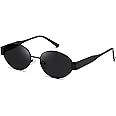 kimorn Retro Oval Sunglasses for Women Men Trendy Sun Glasses Classic Shades UV400 Protection K1653