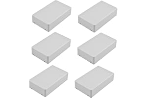 AETHERAURORA 6 Pièces Boite de Jonction Electrique, 98x58x24mm Boîtier de Projet Etanche Electrique Exterieur, Boite de Derivation Electrique, Boîte de Connexion de Câblage Plastique, pour Bricolage Électronique