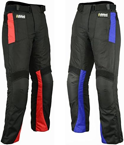 Hilbro Men's Motorbike Motorcycle Trousers Cordura Textile Waterproof Pants All Sizes/Weather Blue 38