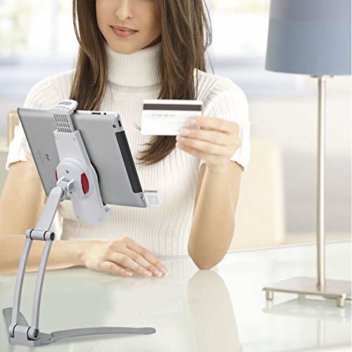 2-in-1-Küchenhalterung von CTA Digital für iPad Air / iPad mini / Surface / 7”–12″ Tablets (PAD-KMS) - 12