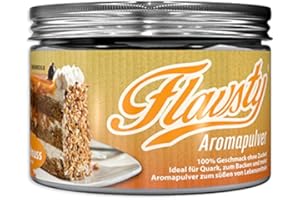 ‎FLAVSTY Flavsty® Geschmackspulver Haselnuss - Veganes Geschmackspulver ohne Zucker - Aromapulver - Flavorpowder