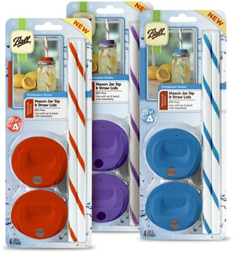 Jarden 1440015001 4PK Ball REG Straw Lid