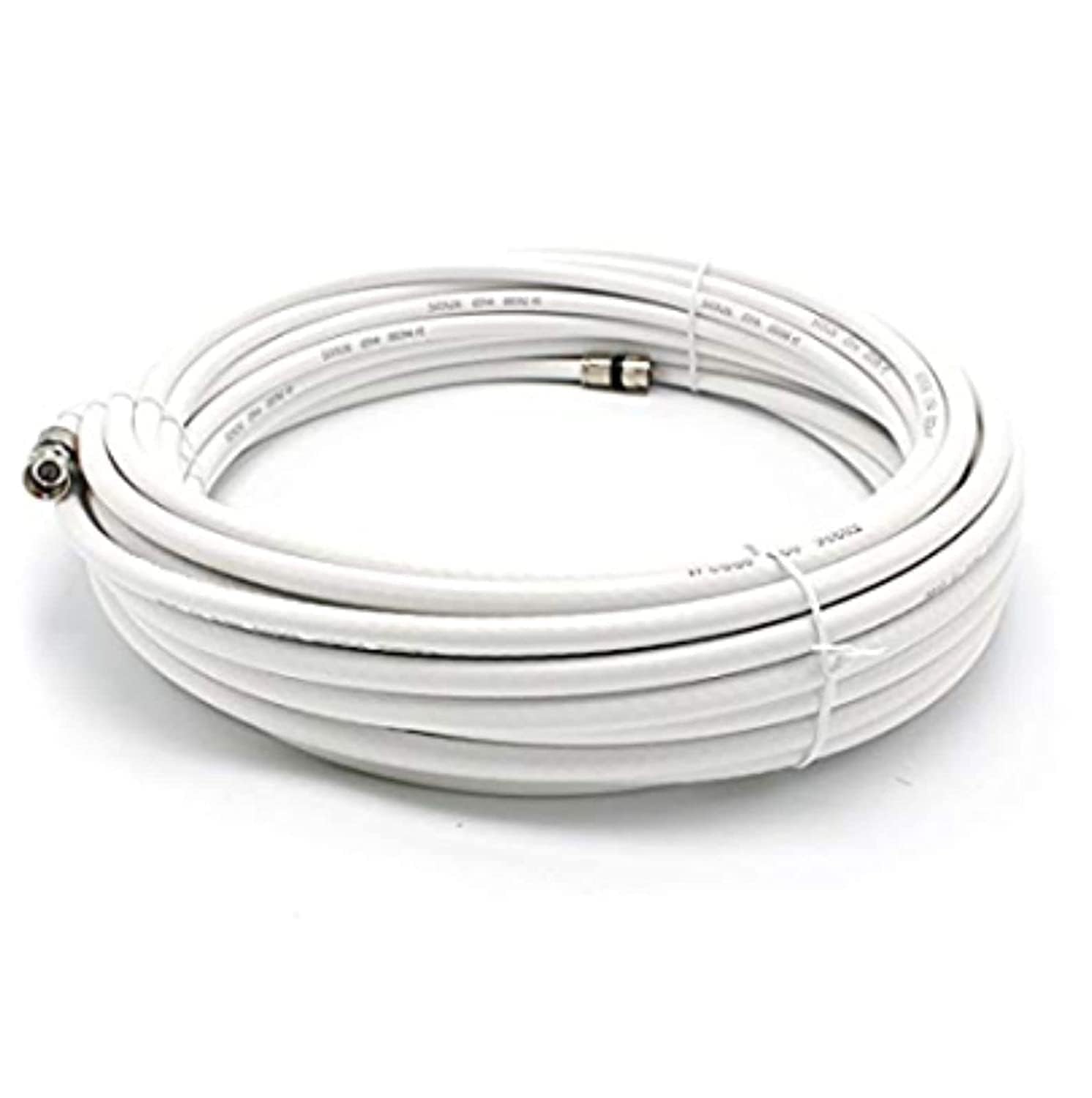 PROTECH RG-6 Cable for All DTH Antenna Compatible to all brand of dth Set top Box with Original Connector Pins & 15 Wire Clip (White) (10 meter)