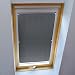 Produktbild KINLO Dachfensterrollo für Velux Dachfenster 38 x 75cm dunkelgrau Beschichtung Verdunkelungsrollo Sonnenschutzrollo aus Polyester mit Saugnäpfe ohne Bohren 100% blickdicht