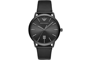 Emporio Armani Men's Three-Hand Date, Stainless Steel Watch, 43mm case size