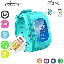 Reloj Inteligente Niños con GPS Smartwatch Niños Llamadas Reloj Deportivo Niño Pulsera de Actividad Inteligente Niños Soporte GPS + LBS de Doble posicionamiento para Evitar quelos niños pierdan(Azul)