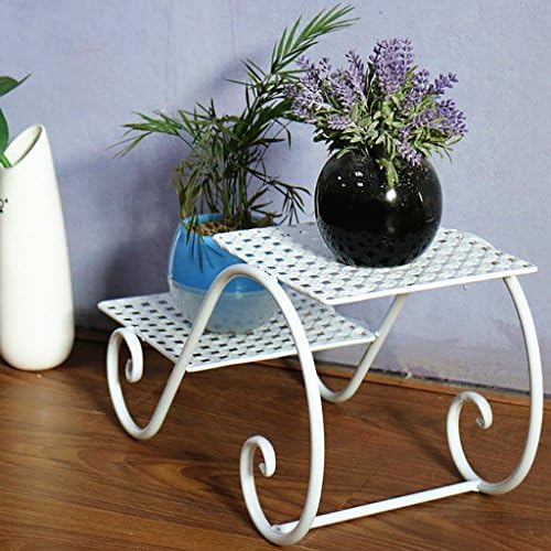 European Minimalist Iron Flower Pot Shelf Living Room Balcony Flower Pot Rack Succulents Bonsai Frame Creative Plant Stand