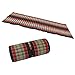 Produktbild THAIMATTE Liegematte Rollmatte Yogamatte Rollmatratze Matte Liege Massage-Liege Kapokmatte 2 meter lang x 77cm breit Baumwolle Kapok Schwarz Rot KRK5