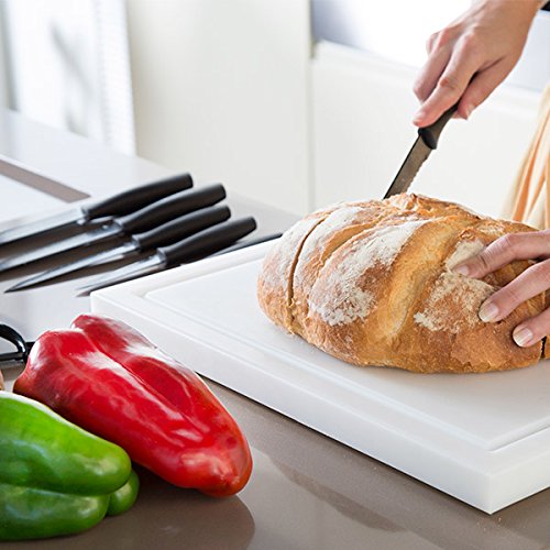 qtimber Premium Black Bravissima Kitchen Professionelle Küchenmesser aus Stein (7 Teile) 3 x 25 x 37 cm set di coltelli, coltello - 2