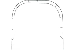 Rylod 6.6Ft Garden Arch, Steel Arch Arbor Trellis Archway Wedding Arch Metal Garden Arch Trellis Garden Arbor Pergola for Garden Climbing Plants Wedding Bridal Decorative Pergola Arbor, Green