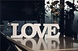 Rainbow Fox PVC Material LOVE Sweetheart Table Decor Holzbuchstaben Wörter Hochzeit Dekoration / Geschenk Ceremonial Décor - 3