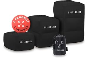 PRAZOLI PRODUCTS Koala Kloud Almohada Inflable de Viaje para reposapiés – la Mejor Almohada de Viaje para Dormir en un Vuelo Largo/Viaje de Coche/Trenes/la Oficina