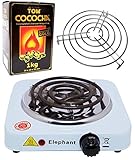 Shisha Naturkohle-Set: Elephant Kohleanzünder + Kohlegitter & Tom Cococha Gold