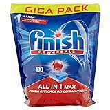  Detergente en pastillas para lavavajillas Finish Todo en Uno normal 100 Tabs