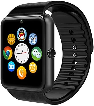 Smart Watch, ZAOYI GT08 Bluetooth Smartwatch with Camera SIM Card Slot Sync Notifier Pedometer analysis Sleep Monitor Smart Health Wrist Watch for Android Smartphones(Full Functions) and IOS iPhone(Partial Functions)(Black)