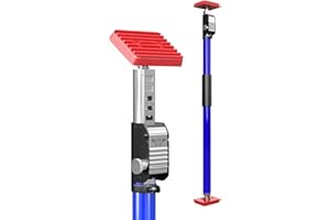 3-H Puntal Expansión Telescópico Reforzado 1 Pieza,Tensor Soporte Puerta Techo 75-133cm Carga 50KG Puntales de Obra Ajustable Puntales Extensibles Acero Robusto para Construcción Obras(Azul)