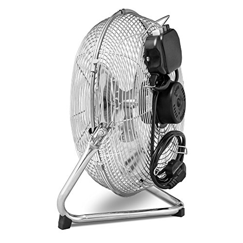 TROTEC Bodenventilator / Windmaschine TVM 12 | 55 Watt Leistung | Durchmesser 30 cm | 3 Geschwindigkeitsstufen | Chrom-Design | inkl. Tragegriff - 2