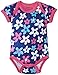 Hatley Baby Girls Infant AOP One Piece Summer Garden Bodysuit, Blue, 12-18 Months