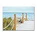 Bilderdepot24 Wall Art - Canvas Picture "Nice way to the beach" 23.62 inch x 19.69 inch - Gallery wrapped, directly from the manufacturer
