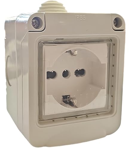 Scatola Cassetta Esterna Stagna Con Presa Bipolare Schuko E Interruttore - Foto 4