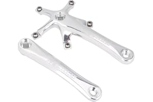 Keenso 1 par de bielas de aleación de aluminio para bicicleta de montaña, 170 mm, ligero, juego de bielas para bicicleta, accesorios de reparación de bicicletas