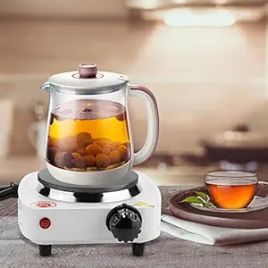 Electric Hot Stove, EU Plug Portable Electric Coffee Stove 500W Steel with Foot Pad for Warming