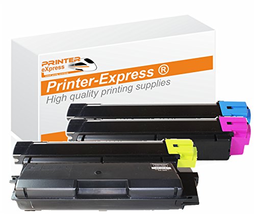4x Printer-Express XL Toner Multipack ersetzt TK-590K, TK-590BK, TK-590C, TK-590CY, TK-590M, TK-590MA, TK-590Y, TK-590YE TK590 für Kyocera Mita FS-C2026 FS-C2126 FS-C2526 FS-C2626 FS-C5250 / FS-C 2026 2126 2526 2626 5250 MFP Plus DN Drucker