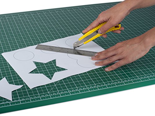 Pavo 8004409 A1 Hochwertige und Selbstheilende Schneidematte Schneideunterlage, 900 x 600 mm, grün - 2