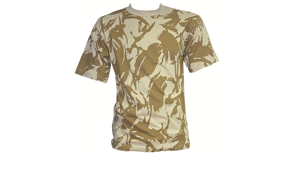 Maglietta militare Camouflage deserto, taglia M, da uomo, in cotone :  Amazon.it: Abbigliamento