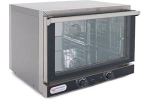 RISTOATTREZZATURE Forno Elettrico Ventilato a Convezione 100% Made in Italy - in Acciaio Inox, Ideale per Uso professionale - Semplice, Sicuro Affidabile - Capacità fino a 3 Teglie