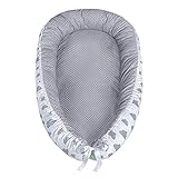 LULANDO multifunktionales Babynest Kuschelnest Babynestchen (80 x 45 cm). Weiches und sicheres Baby-Reisebett Babybett Nestchen für Neugeborene. - 2