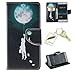 Produktbild Silikonsoftshell PU Hülle für Huawei P9 Lite Tasche Schutz Hülle Case Cover Etui Strass Schutz schutzhülle Bumper Schale Silicone case+Exquisite key chain X1#AZ (9)