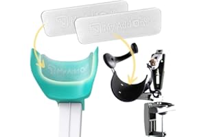 ‎MY ADD ON MyGelbow - Ergonomische Ellbogen Gel Pads (2 Stück) für Krücken zur Entlastung des Armes und zur Druckverlagerung, Gehhilfe Krücken Zubehör, Krücken Polster - 150 x 45 x 4,6 mm, transparent