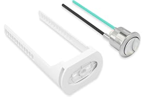 Empyreal Dual Flush Button Replacement Parts for Toilet Cistern, Compatible with Geberit Impuls 250 Flush Valve, WC Tank Pusher Switch & Adjustable Fixed Support, 1 Piece.