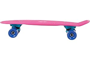 MEDIABLUE Skateboard Mini Cruiser Board, Komplettboard, Retro-Style für Kinder & Jugendliche, Komplettboard, Pennyboard, Anfänger