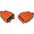 RocwooD Plug And Socket Cable Connector 2 Pin Suitable For Electric Lawnmowers & Strimmer