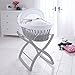 Izziwotnot Rocking Moses Basket Stand, Soft Grey