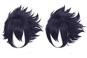 OSIAS Peluca Cosplay Anime, Peluca Fiesta Halloween, Redecilla Gratis(Amajiki Tamaki)