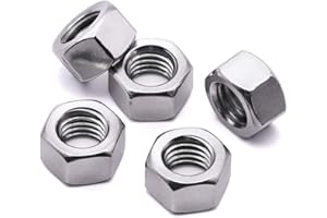 TERF® M16 Hex Hexagon Nut M16 (16mm) Steel Hex Full Nuts - Pack of 20