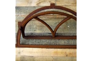 antikas – Ferro finestra come antico della finestra per Stall + Giardino Muro, Finestra a semicerchio pieghevole