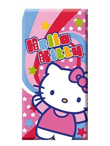 Strandtuch 75x150 cm "HELLO KITTY 075" Samt bedruckt 100% Baumwolle