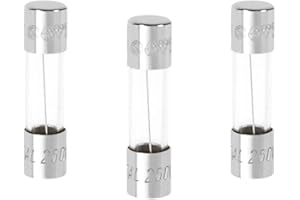 Debflex 715886 - Confezione da 3 fusibili in vetro Fusion Rapido, 5 x 20, 5 A, 250 V