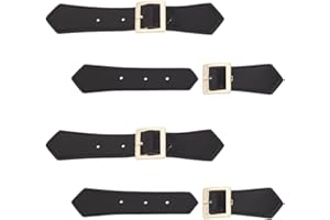 FINGERINSPIRE Cierres de palanca de cuero para coser, hebilla de mordaza de piel sintética, botones de mordaza de cuero vintage, cierres de botón de presión de repuesto para abrigo, chaqueta,