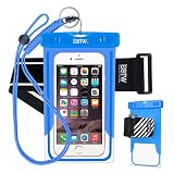 EOTW Funda Impermeable Certificado IPX8 Universal para teléfonos hasta 6 pulgadas con brazalete deportivo para deportes acuaticos.
