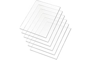LZKHEH Placas de Metacrilato Transparente 150x100x2mm - Pack de 6 - Ideal para Manualidades, Dibujo, Impresión y Marco de Fotos - Plexiglás de calidad.